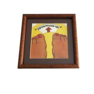 Small Humorous Motivating OMG Weight Scale Print London 1979